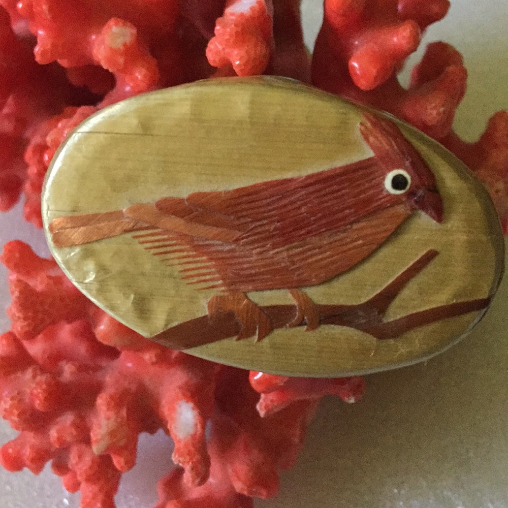 Vintage bamboo bird box